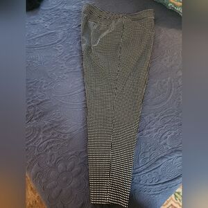 Talbots Black and White Cropped Ankle Pants